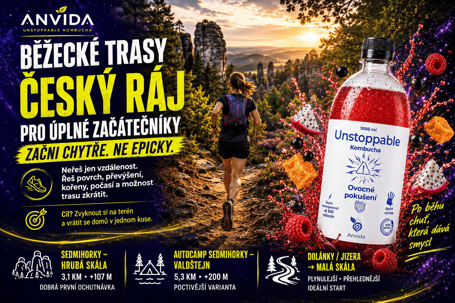 Běžecké trasy Český ráj pro začátečníky